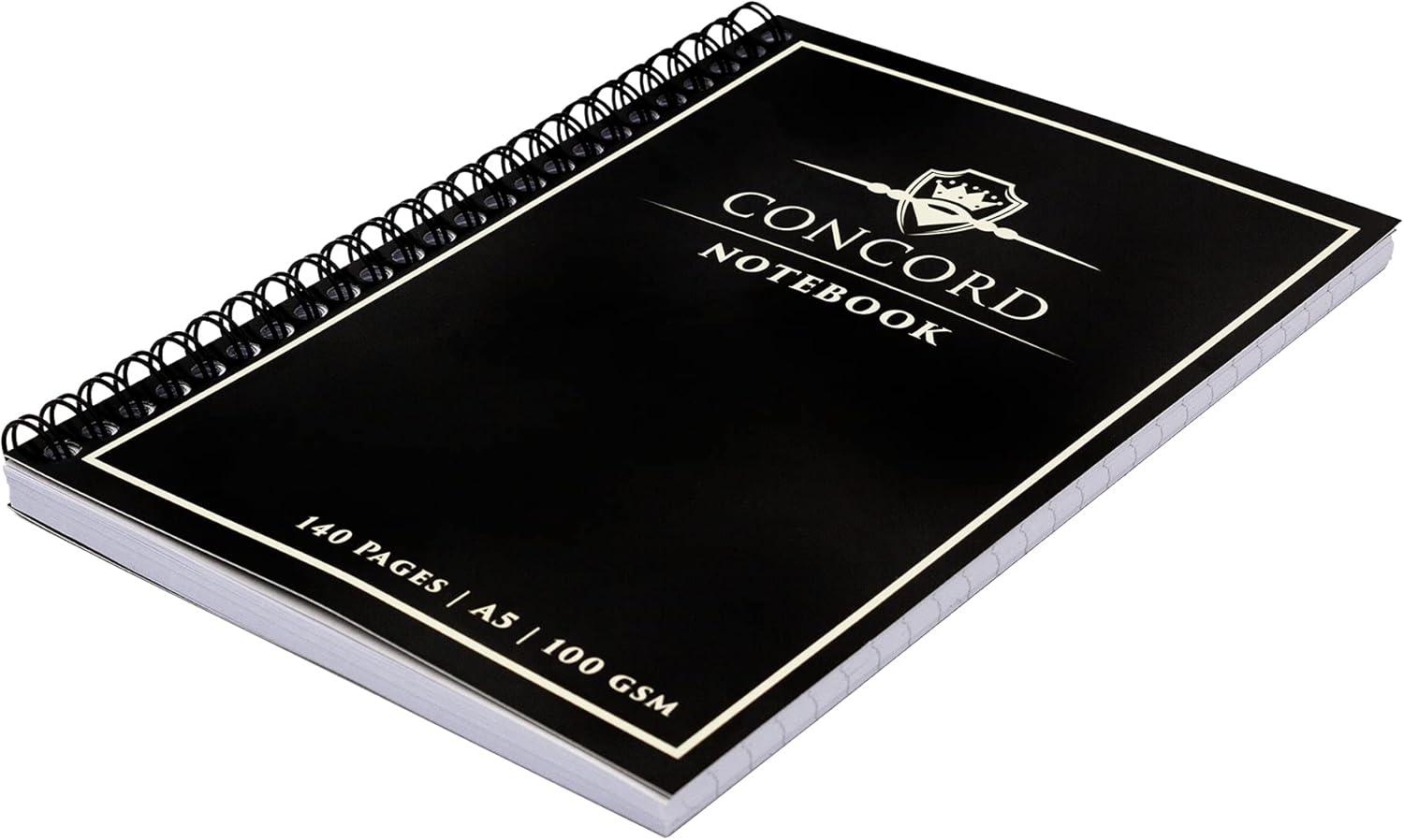 Pukka Pad, Concord 5-Pack A5 Wirebound Jotta Notebook - 140 Pages - Black, 14.8 x 21cm