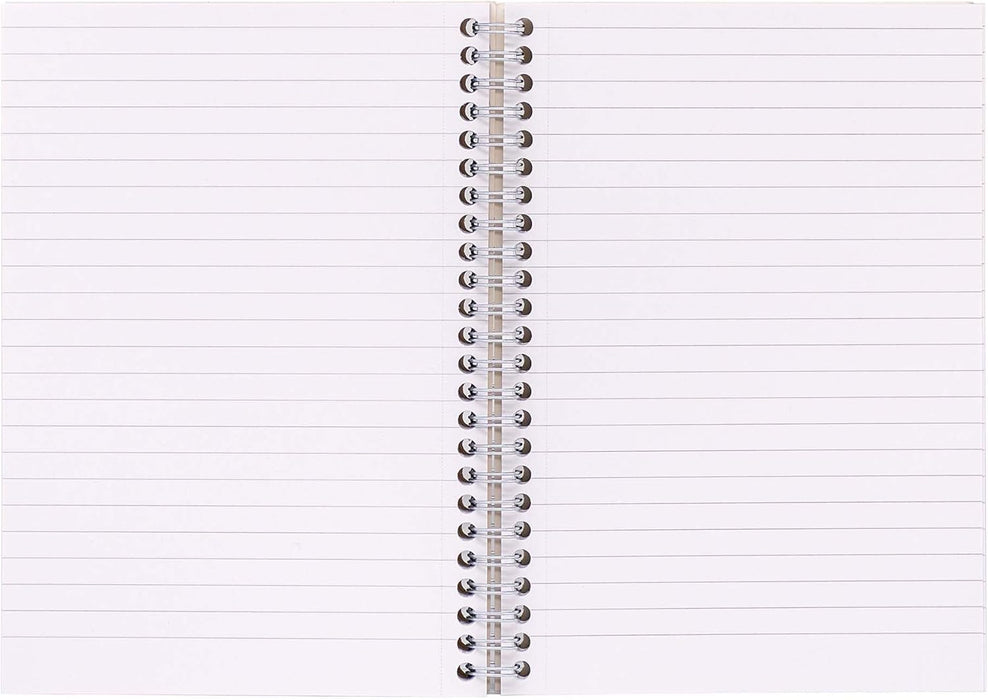 Pukka Pad Haze Jotta Cuaderno A5, paquete de 3 blocs de notas encuadernados con alambre con 200 páginas, 100 hojas de papel rayado de 80 g/m² de 8 mm, 4 agujeros perforados para notas escolares