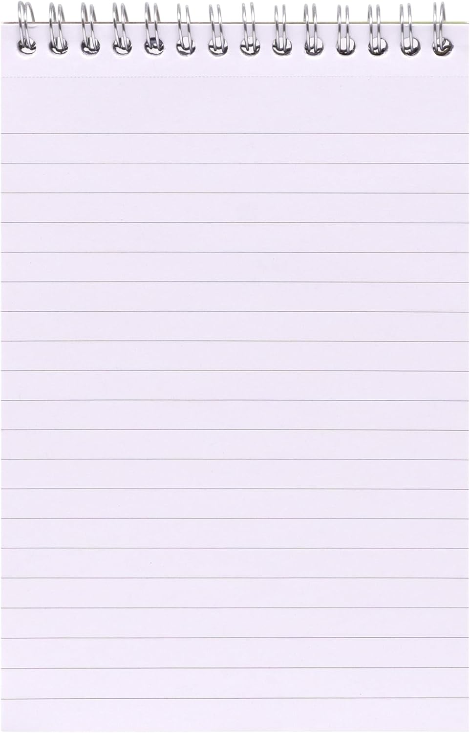 Pukka Pad Essentials B6 Shorthand Notebook – Pack of 4 Top Wire-Bound Notepads in Assorted Green & Yellow – 160 Pages, 80 Sheets of FSC 60GSM Lined Paper with Page Perforation