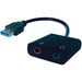 Connekt Gear USB-A 2x3.5mm Stereo Jack Adapter A Male Female