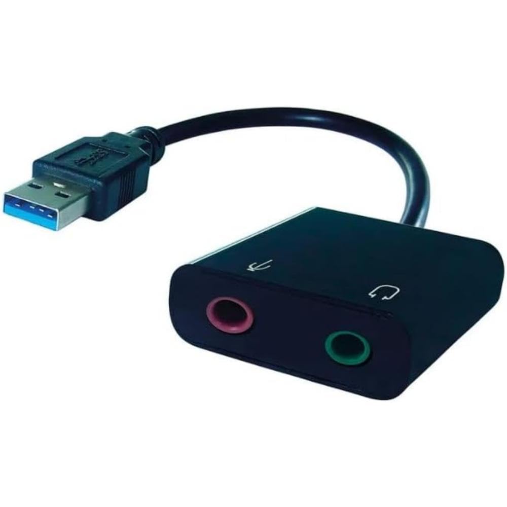 Connekt Gear USB-A 2x3.5mm Stereo Jack Adapter A Male Female