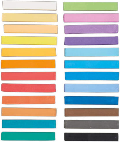 Artiste Soft Pastels, 24 Pieces, Multicoloured, Single Art Set, Drawing Pastel Crayons for Art and Craft, Ideal Art Supplies for Students and Home, Creative Drawing Set with Pastels for Art
