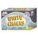 Craft Planet Standard Chalk, White, Pack Of 100, Art & Craft Fun For Kids, Drawing, Pavement, Playground, School, Home, Garden, Games, Paper, Art, Doodling