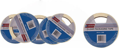 GoSecure Packaging Tape 50mmx66m Clear (Pack of 6
