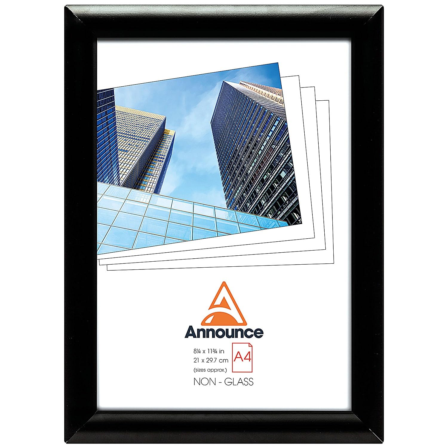 Announce Snap Frame Black A4