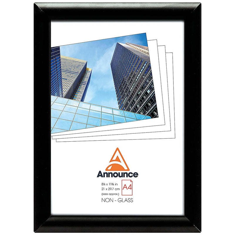 Announce Snap Frame Black A4