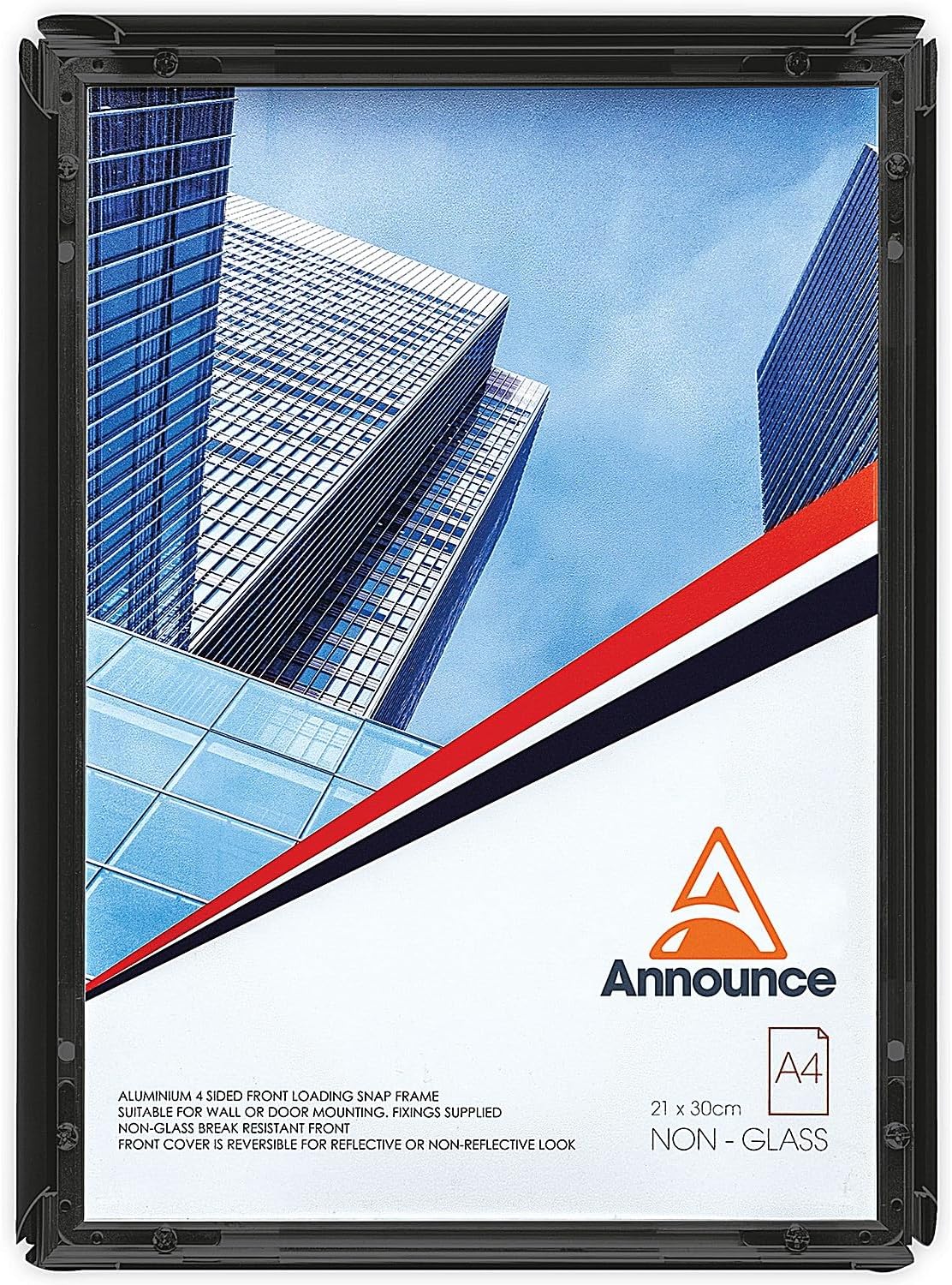 Announce Snap Frame Black A4