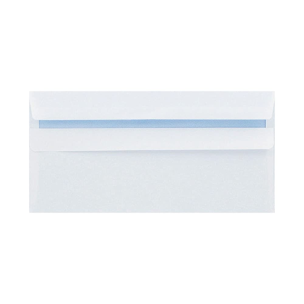 Q-Connect DL Envelope Wallet Self Seal 80gsm White (250 Pack