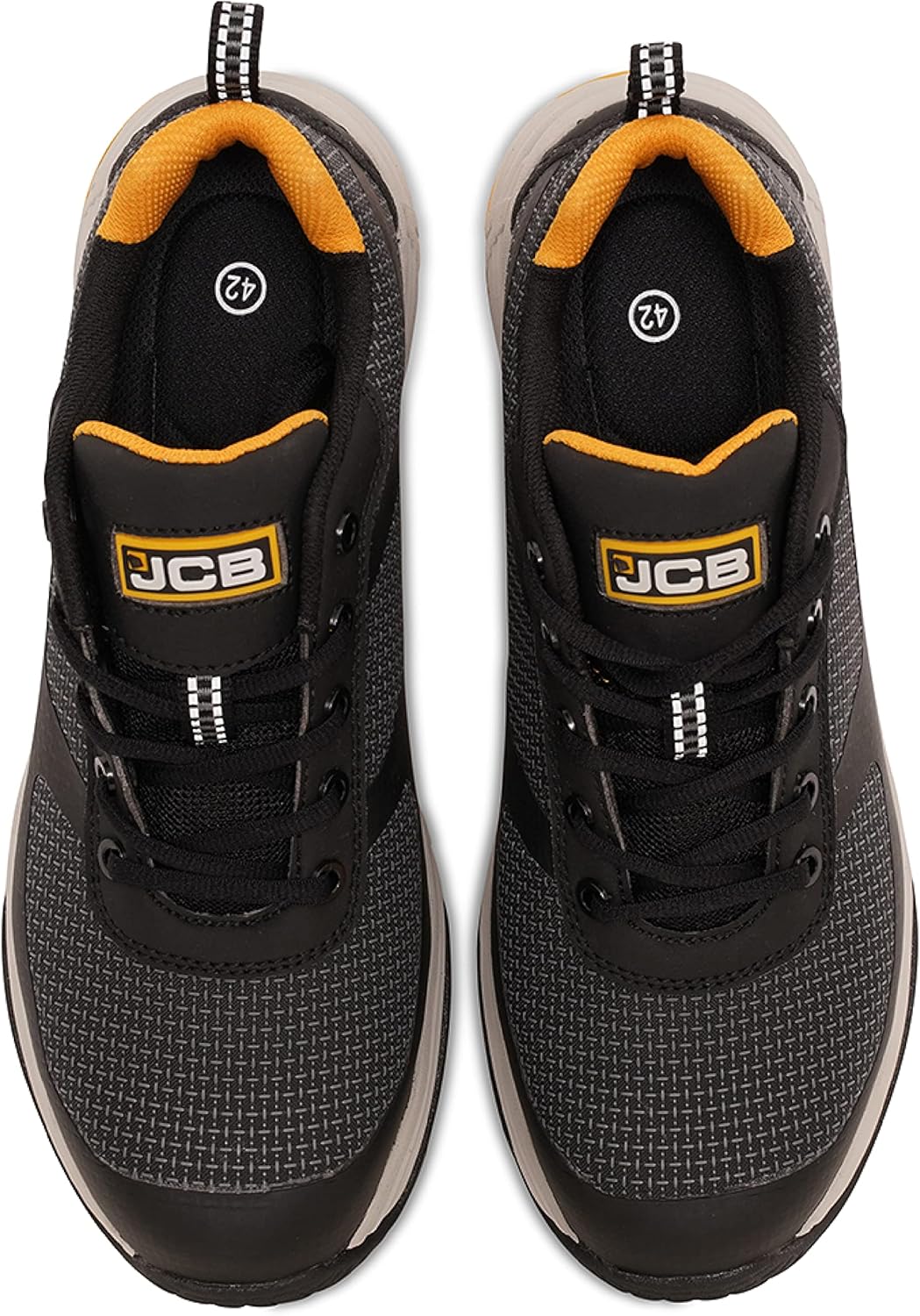 JCB - Safety Trainers for Men - 100% Spark Metal Free - Black Shoes - Waterproof - Glass Fibre Toecap - Work Sneakers For Men - Men Shoes