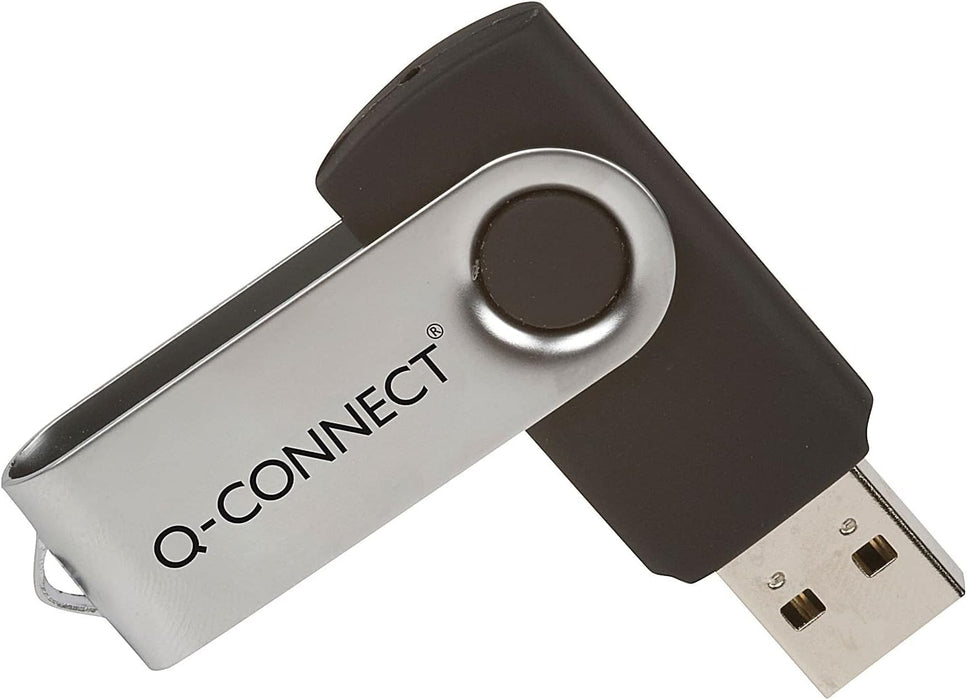 Memory Stick Q-CONNECT USB 4GB / Computer Accessories/Type-Capacity 4 GB/Kind-USB 2.0 / Material-Plastic/Colour-Silver/black/Size-4GB