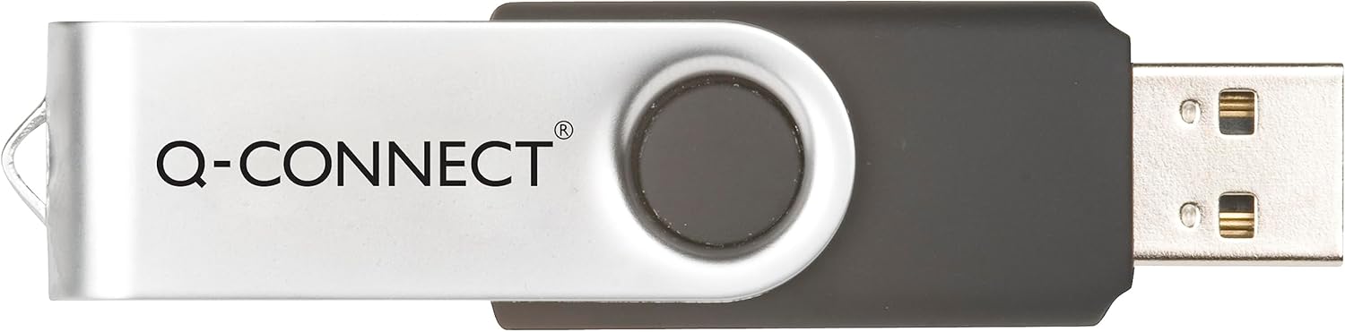 Memory Stick Q-CONNECT USB 8GB / Computer Accessories/Type-Capacity 8 GB/Kind-USB 2.0 / Material-Plastic/Colour-Silver/black/Size-8GB