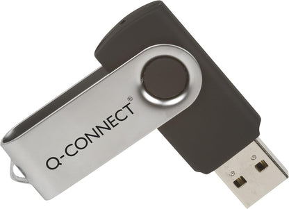 Memory Stick Q-CONNECT USB 8GB / Computer Accessories/Type-Capacity 8 GB/Kind-USB 2.0 / Material-Plastic/Colour-Silver/black/Size-8GB