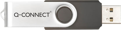 Memory Stick Q-CONNECT USB 16GB / Computer Accessories/Type-Capacity 16 GB/Kind-USB 2.0 / Material-Plastic/Colour-Silver/black/Size-16GB