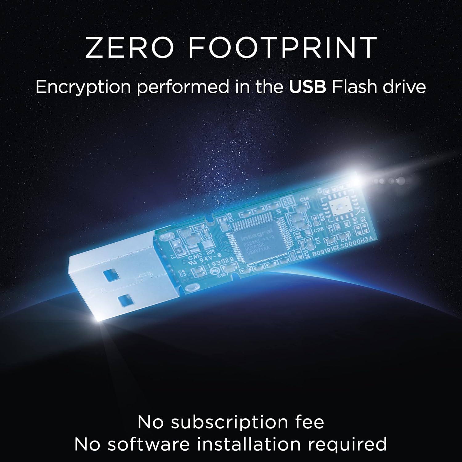 Integral INFD32GB360SEC3.0 360 Secure 32 GB USB 3.0 Flash Drive with 256 Bit Encryption Software