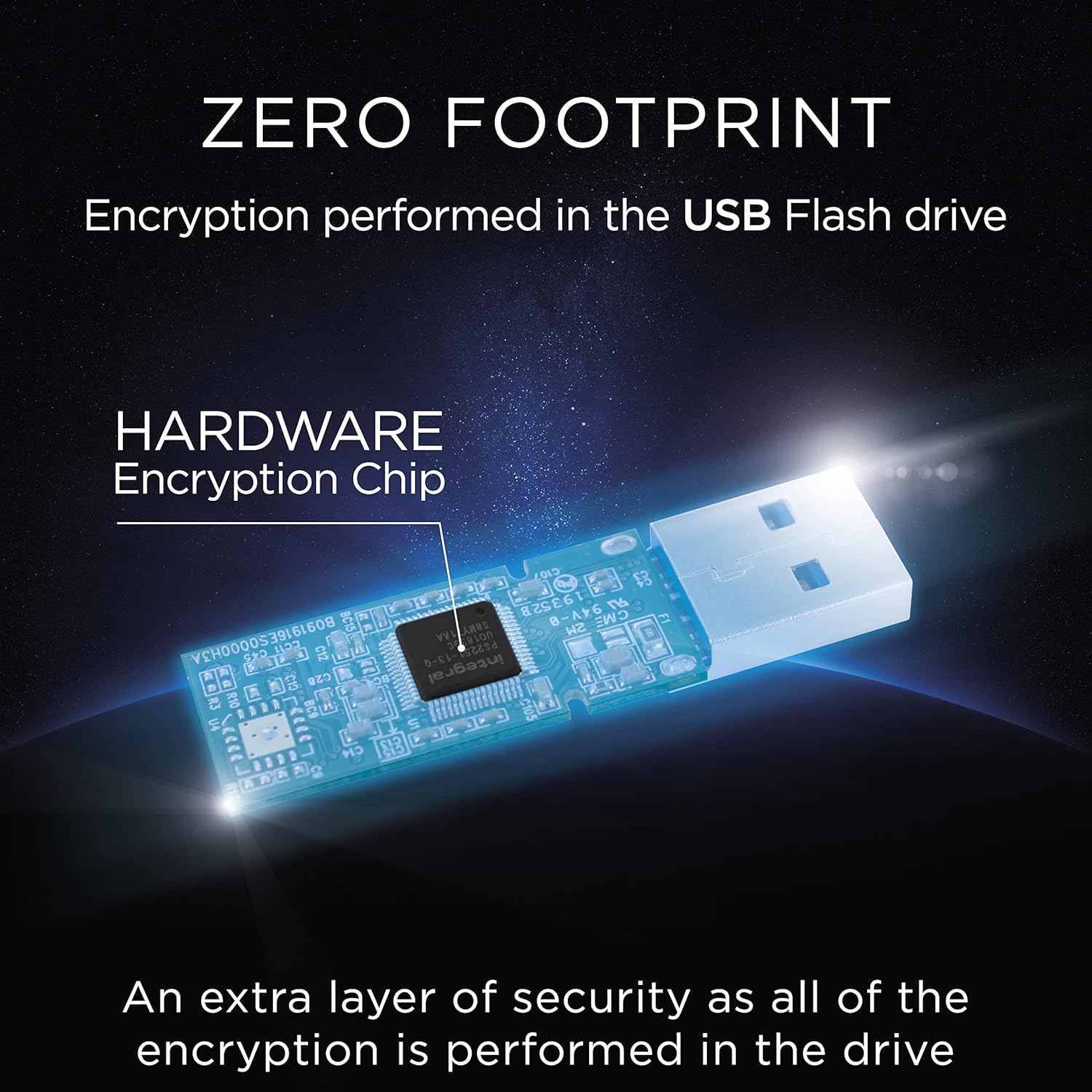 Integral 8GB Crypto-197 256-Bit Hardware Encrypted 3.0 USB Secure Flash Memory Drive - Certified to FIPS 197, Protection & Rugged Double-layer Waterproof Design XTS- AES