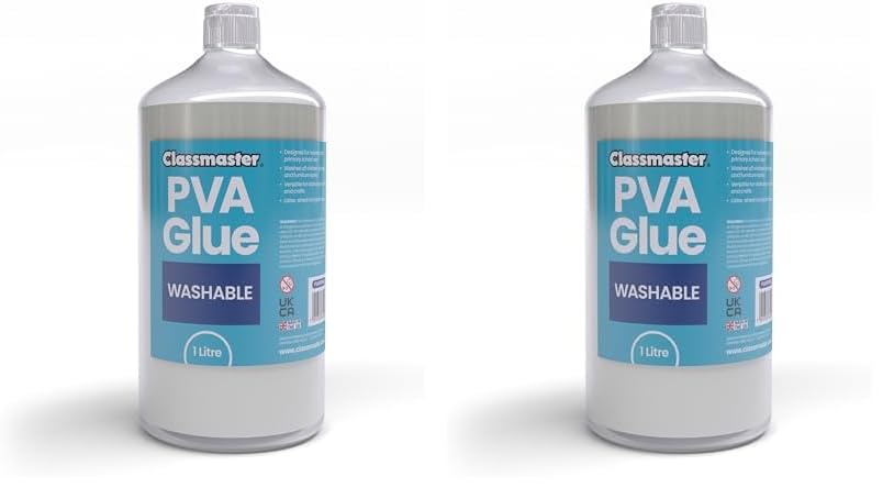 1 litre Classmaster PVA Glue - Basic (Pack of 2)