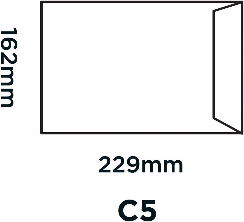 Blake Purely Everyday C5 229 x 162 mm 100 gsm Pocket Peel & Seal Envelopes (23893/100 PR) White - Pack of 100