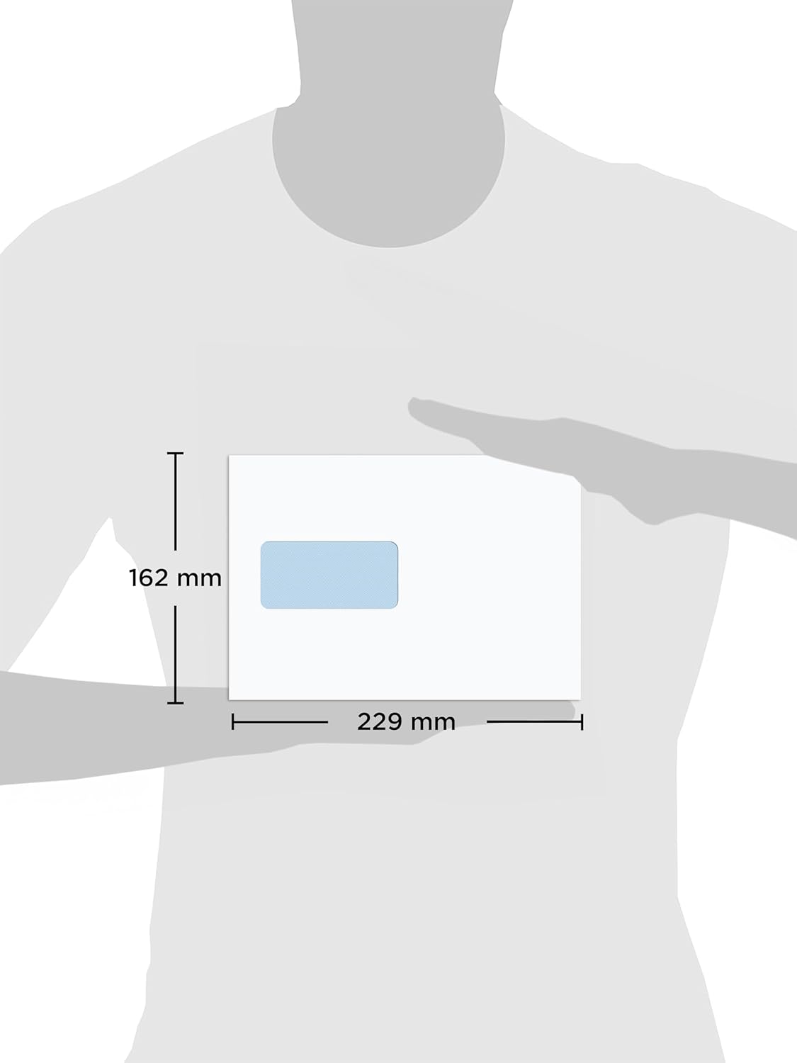 Blake Purely Everyday C5 229 x 162 mm 100 gsm Pocket Peel & Seal Window Envelopes (23084/100 PR) White - Pack of 100