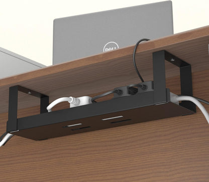 D-Line Desk Cable Tray Steel Black