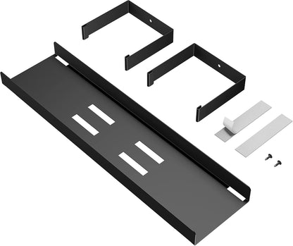 D-Line Desk Cable Tray Steel Black