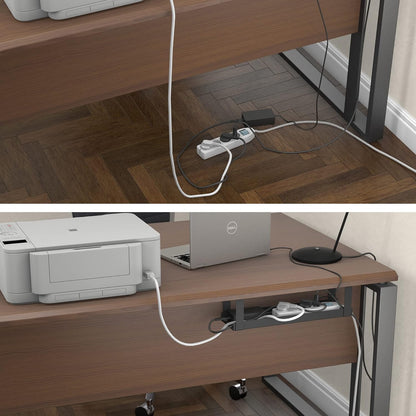 D-Line Desk Cable Tray Steel Black