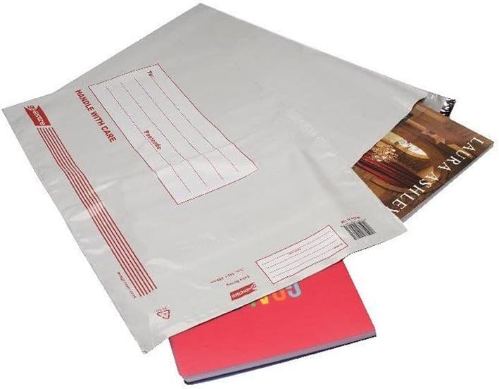 Go Secure Extra Strong Polythene Envelopes (Pack of 25), White, 345x430mm