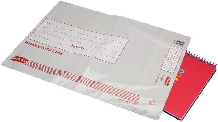 Go Secure Extra Strong Polythene Envelopes (Pack of 25), White, 345x430mm