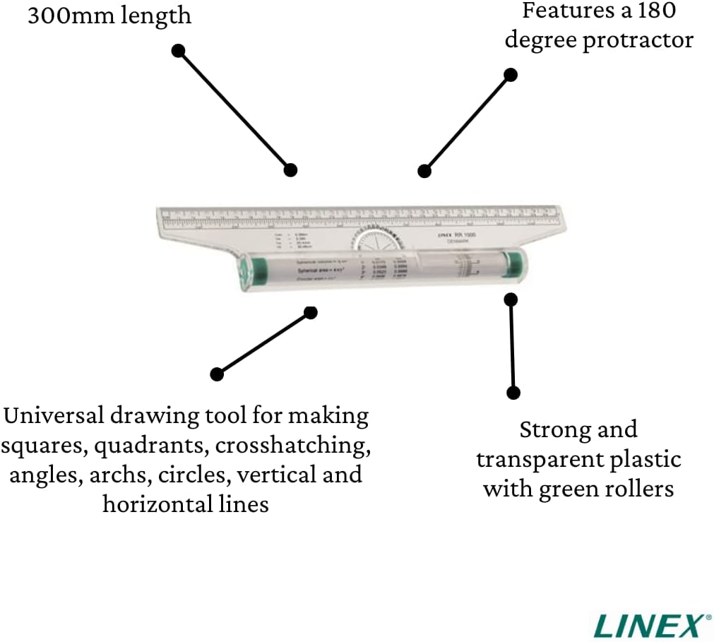 Linex 300mm Rolling Ruler