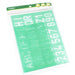 Stencil Set, Letter and Number, Linex 10-20-30mm Set