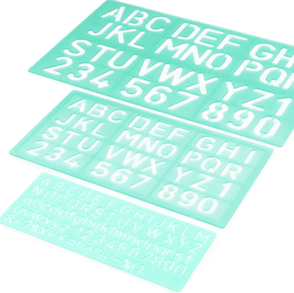 Stencil Set, Letter and Number, Linex 10-20-30mm Set
