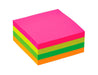 Q-Connect 76x76mm FSC Fluorescent Removable Sticky Note Pad with 400 Sheets.