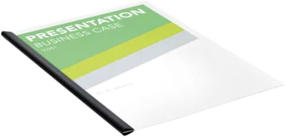 Q-Connect A4 6mm 60 Sheets Black Spine Bar (Pack of 50) KF11416