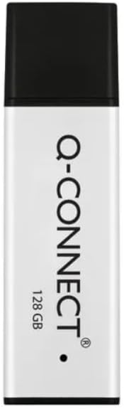 Q-Connect Black/Silver USB 3.0 High Performance 128GB Flash Drive