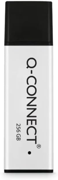 Q-Connect Black/Silver USB 3.0 High Performance 256GB Flash Drive