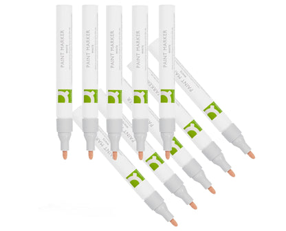 Q-Connect Paint Marker Pen Medium White (10 Pack) KF14452