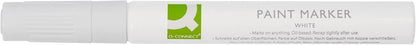 Q-Connect Paint Marker Pen Medium White (10 Pack) KF14452