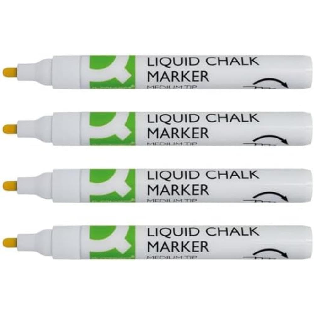 Q-Connect Chalk Markers Medium Tip White (Pack of 4