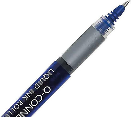 Q-Connect Liquid Ink Rollerball Pen Fine Blue (Pack of 10) KF50140