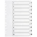 Q-Connect 1-10 Index Multi-punched Polypropylene White A4