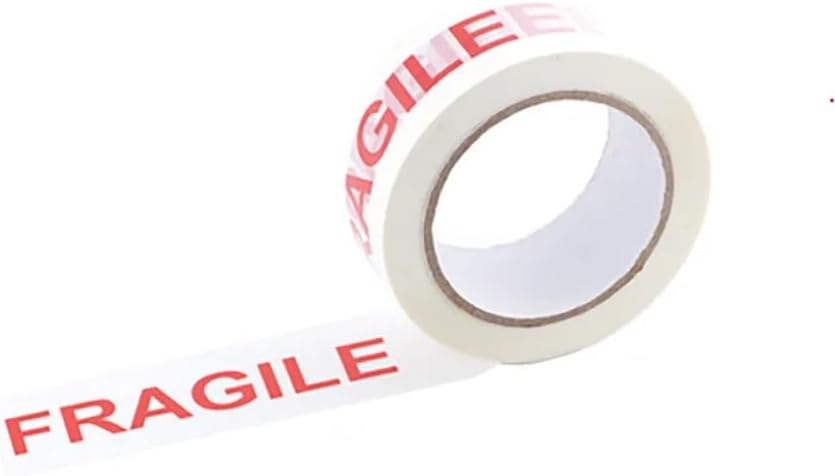 Q-Connect Printed Fragile Tape Self Adhesive BOPP 48mmx66m (Pack of 6