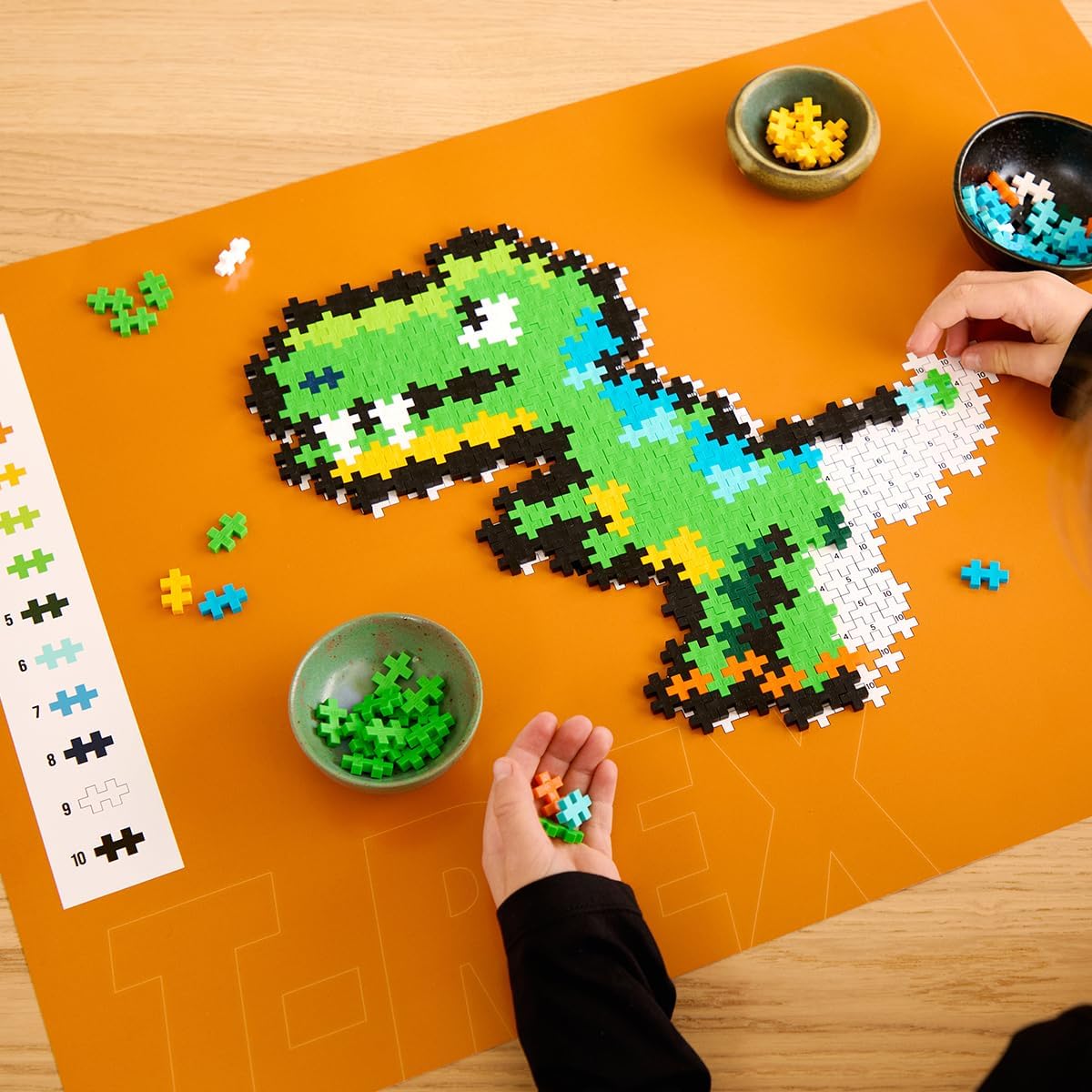 PLUS PLUS Puzzle By Number 250 pcs T-Rex