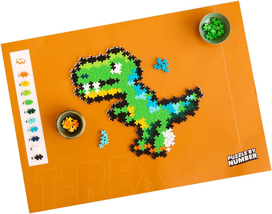 PLUS PLUS Puzzle By Number 250 pcs T-Rex