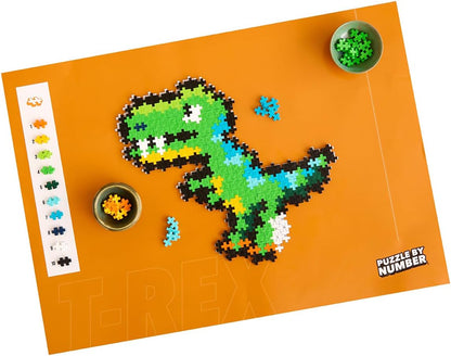 PLUS PLUS Puzzle By Number 250 pcs T-Rex