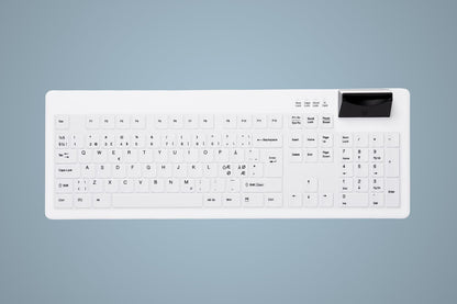 Contour Design Active Key AK-C8200 keyboard Medical USB UK English White