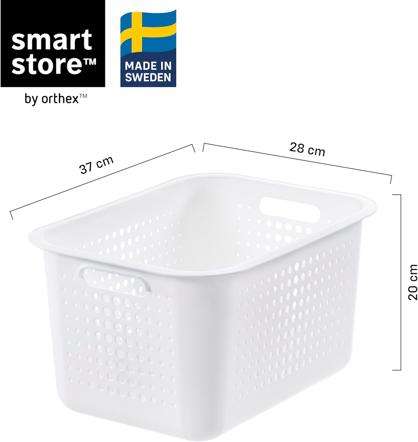 Smartstore Basket Recyc 20 13L Wht