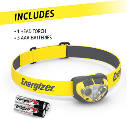 Energizer Vision HD Ultra, Powerful Bright Headlamp, 450 Lumens for Hands-Free Indoor and Outdoor Actvities, Batteries Included