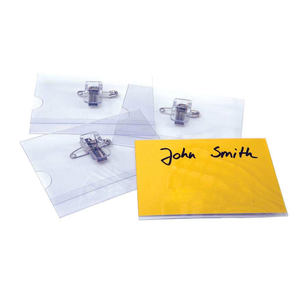 Announce 40 x 75 mm Combi Clip Name Badge, Pack of 50