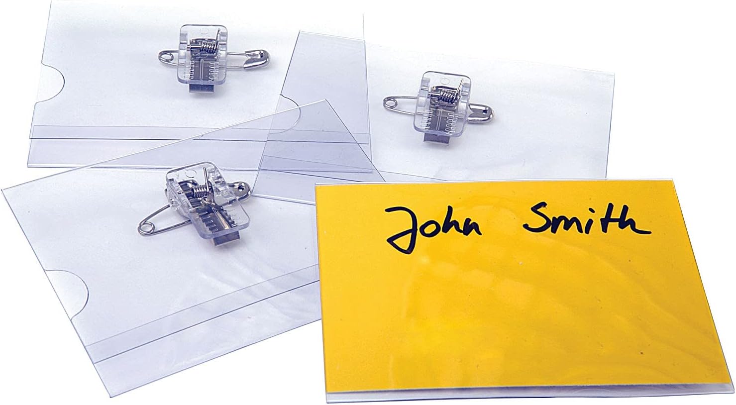 Announce 40 x 75 mm Combi Clip Name Badge, Pack of 50