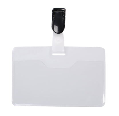 PAVO Premium 60 x 90 mm Clip Visitor Name Badge (Pack of 25