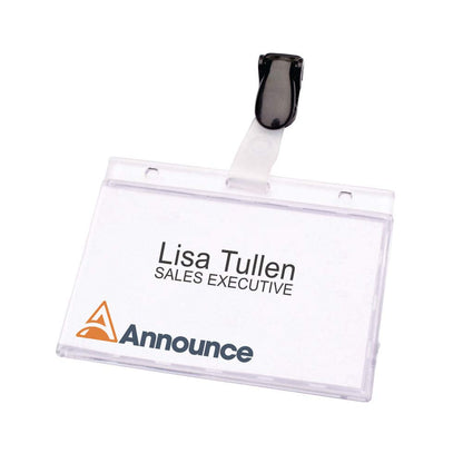 Announce 60 x 90 mm Security Pass Holder, Pack of 25